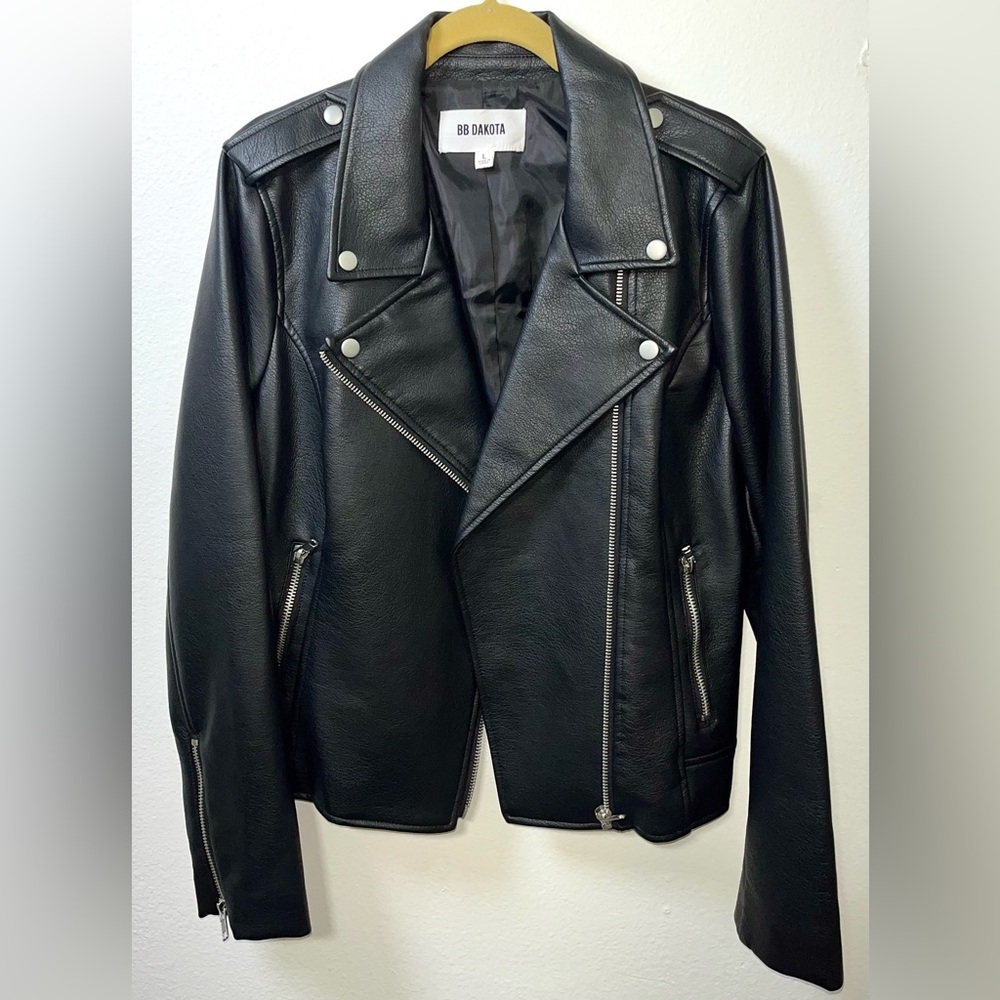 BB Dakota Black Leather Jacket